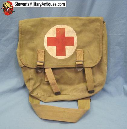 Stewart&#39;s Military Antiques - - US WWII M1936 Medic Musette Bag, Powers & Co.1941 - $85.00