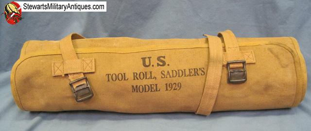 Tool Box Covers >> Stewart's Military Antiques - - US Pre WWII Saddlers Tool Roll, Model 1929 - $55.00 Tool Box Covers >> Stewart's Military Antiques - - US Pre WWII Saddlers Tool Roll, Model 1929 - $55.00